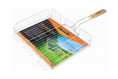 Купить Решетка-гриль 240х310х55 мм  объемная хром.  SPARTA фото №1