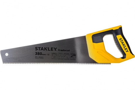 Купить Ножовка STANLEY TRADECUT по дереву с закаленным зубом 7х380мм     STHT20348-1 фото №1