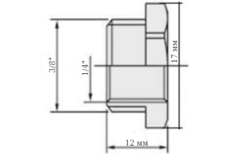 Купить Футорка 3/8"*1/4"  VALTEC фото №4