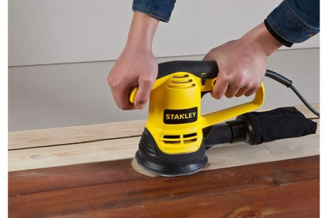 Купить ПОДМЕННЫЙ Шлифмашина STANLEY SRS 480 эксцентриковая 480Вт фото №4