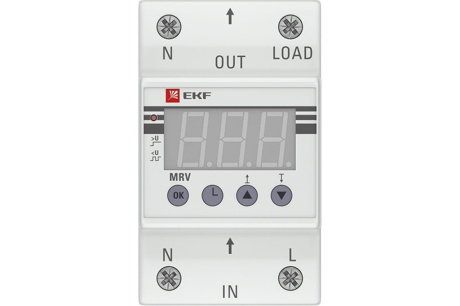 Купить Реле напряжения EKF  MRV-63A с дисплеем  сквозное подкл.  PROxima фото №2