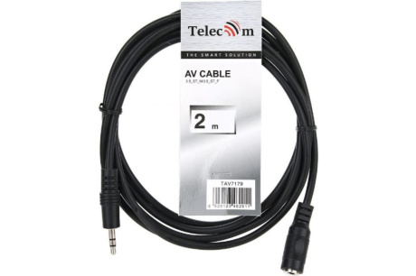 Купить Кабель аудио удлинительный 3.5 mm  m  jack - 3.5 mm  f  jack 2м TELECOM TAV7179-2M фото №6