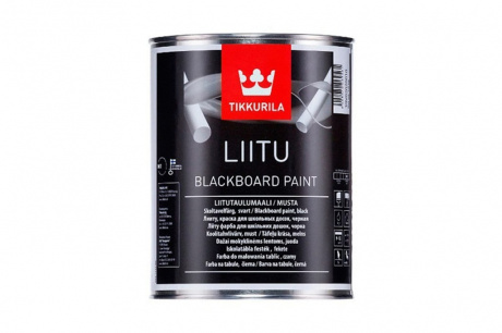 Купить Краска для школьных досок TIKKURILA LIITU черная 1 л фото №1