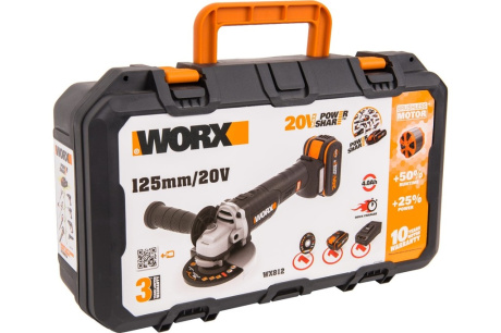 Купить УШМ WORX WX812 20V фото №5