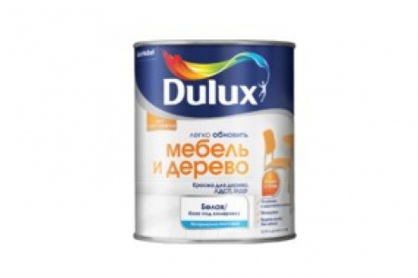 Купить Краска водно-дисперсионная DULUX МЕБЕЛЬ И ДЕРЕВО матовая Баз BW 2 л фото №1