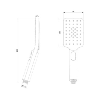 Купить Душевая лейка Lemark  LM8123C фото №2