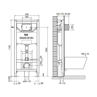 Купить Инсталляция Oli 120 ECO Sanitarblock  mechanic  879236 фото №2