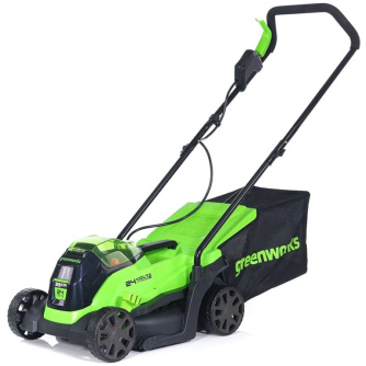 Купить Газонокосилка GREENWORKS GD24LM33K4 24V аккумуляторная   2516107UB фото №1