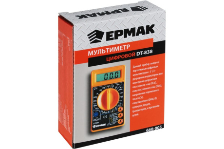 Купить Цифровой мультиметр ЕРМАК DT-838 660-005 фото №6